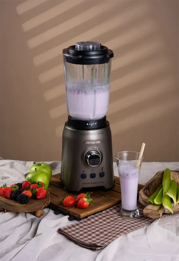 Arshia Electric Blender, 1200 Watt, 1.5 Liter, 2 in 1 with Grinder, BL014-2716