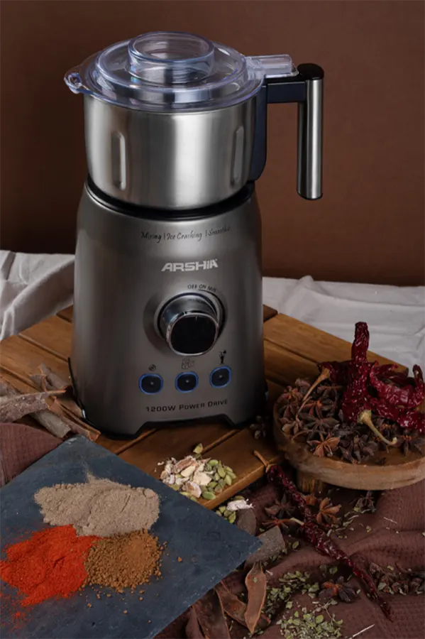 Arshia Electric Blender, 1200 Watt, 1.5 Liter, 2 in 1 with Grinder, BL014-2716