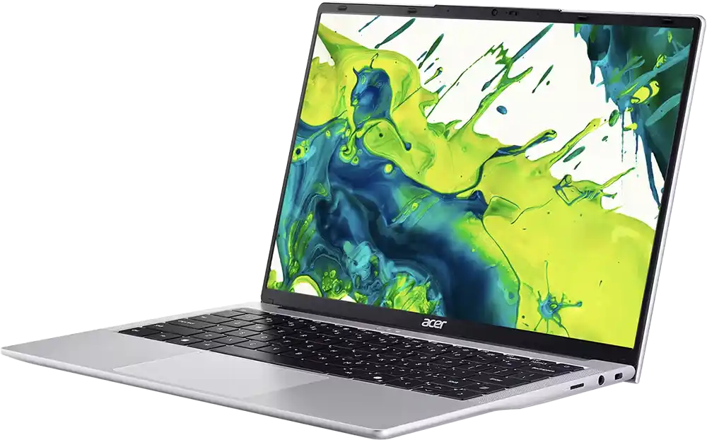 لابتوب أيسر أسباير لايت 14 AL14-51P-5866، معالج إنتل كور I5-1334U، رامات سعة 8 جيجابايت، هارد ديسك SSD سعة 512 جيجابايت، شاشة WUXGA مقاس 14 بوصة، كارت شاشة إنتل فائقة الدقة، نظام التشغيل ويندوز 11 هوم، لون فضي فاتح