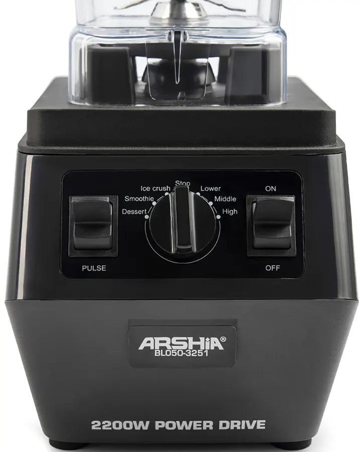 Arshia Electric Blender, 2200 Watts, 2 Liters, Black, BL050-3251