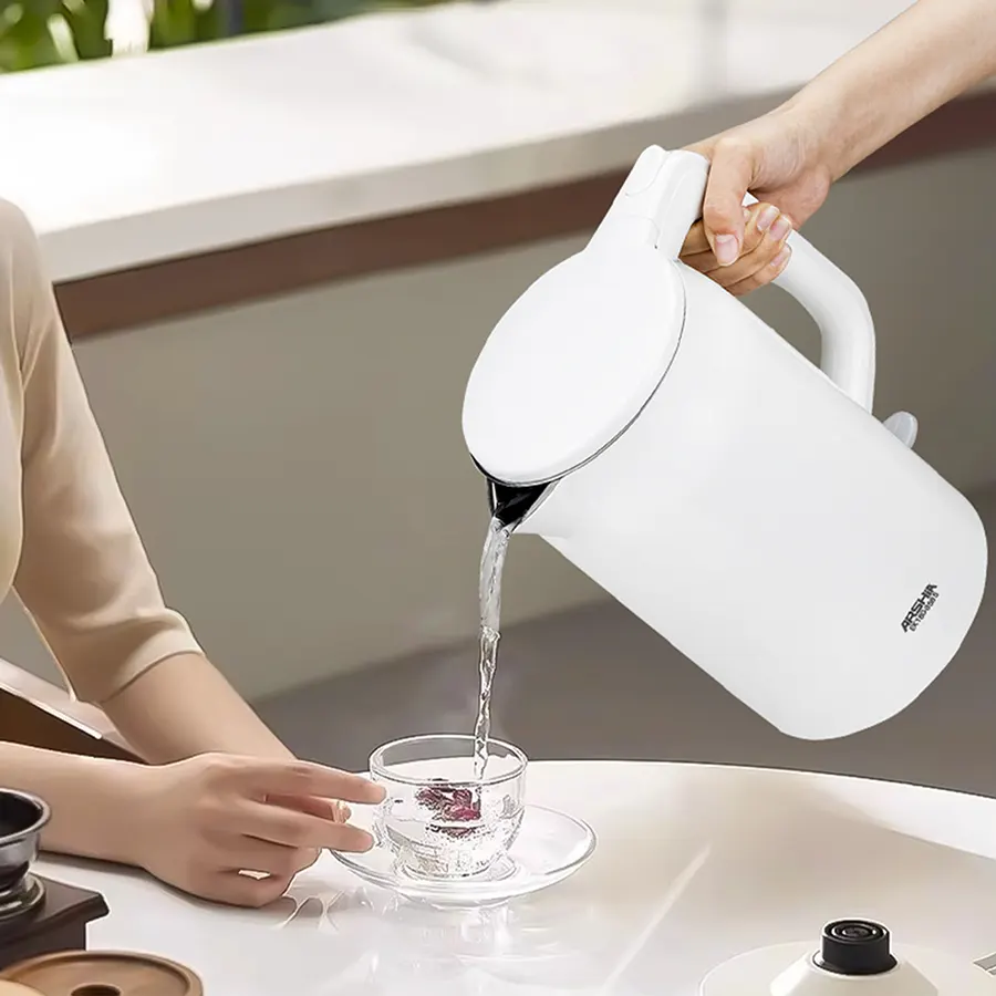 غلاية مياه كهربائية ارشيا، 1800 وات، 1.7 لتر، استانلس، أبيض، EK160-3585