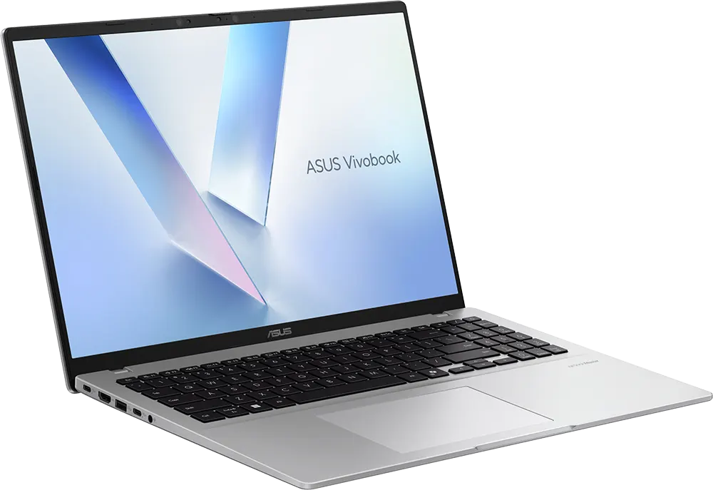 ASUS Vivobook 16 X1607QA-MB054W Laptop, Snapdragon® X  X1 26 100, 16GB RAM, 1TB SSD Hard Disk, 16.0 Inch WUXGA Display, Integrated Qualcomm® Adreno Graphics Card, Windows 11 Home, Cool Silver