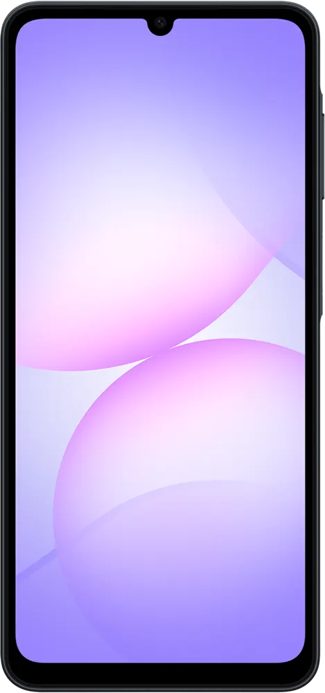 موبايل سامسونج جلاكسي A07، ثنائي الشريحة، ذاكرة داخلية 64 جيجابايت، رامات 4 جيجابايت، شبكة الجيل الرابع إل تي إي، أسود