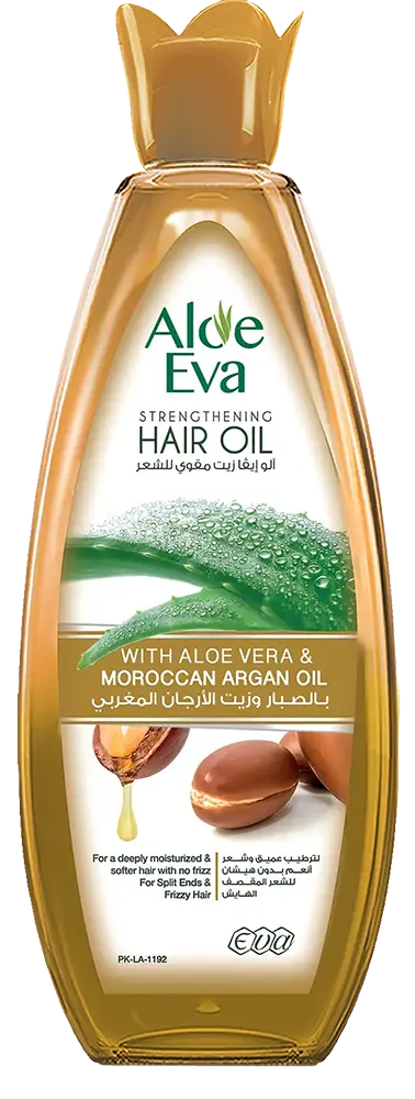 Aloe Eva Strengthening Hair Oil With Aloe Vera & Moroccan Argan Oil, 255 Ml, 10% Discount