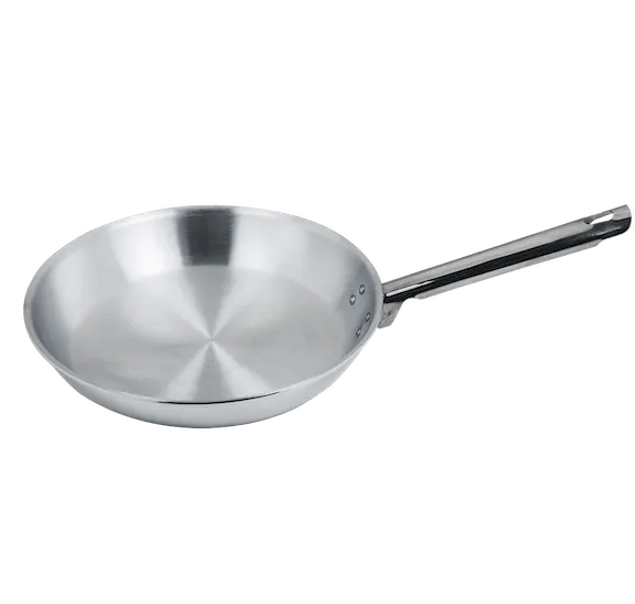 Al Ahram Classic Aluminum Frying Pan, Size 28, Stainless Steel Handle