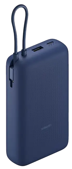باور بانك شاومي ، سعة 20000 مللي أمبير ، بقوة 33 وات ، كابل مضمن ، أزرق، PB2030MI