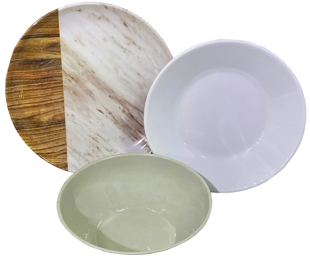 Rana Round Melamine Set, 40 Pieces, 0003