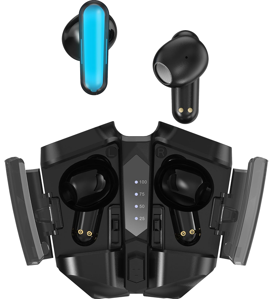 Infinix TWS GT BUDS 3 Earphones, Bluetooth V5.3, LED Effects, 400mAh Battery, Water Resistant, Black, XE30S