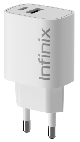 شاحن إنفينيكس سريع ، بقوة 20 وات ، مع كابل Type-C إلى Type-C ، أبيض ، XC20EU