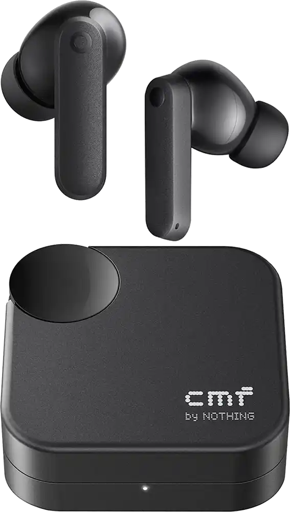 Nothing CMF Buds 2A Earbuds, Bluetooth V5.4, ANC, Water Resistant, Black