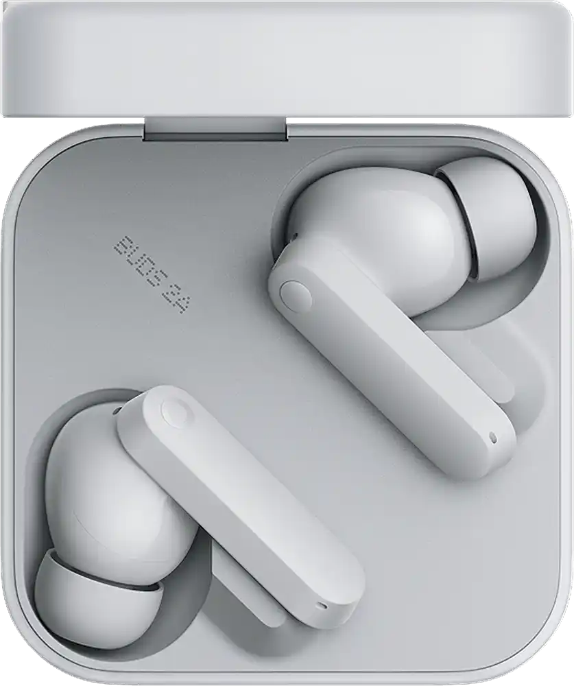 Nothing CMF Buds 2A Earbuds, Bluetooth V5.4, ANC, Water Resistant, Light Grey