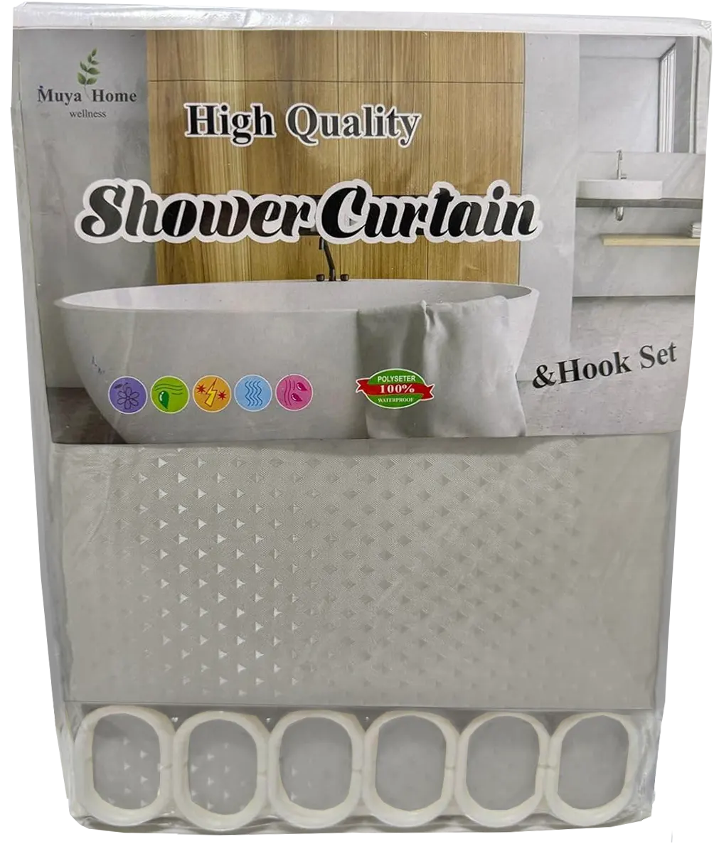 ستارة حمام مقاومة للماء ، الوان متعددة  ، 95-2