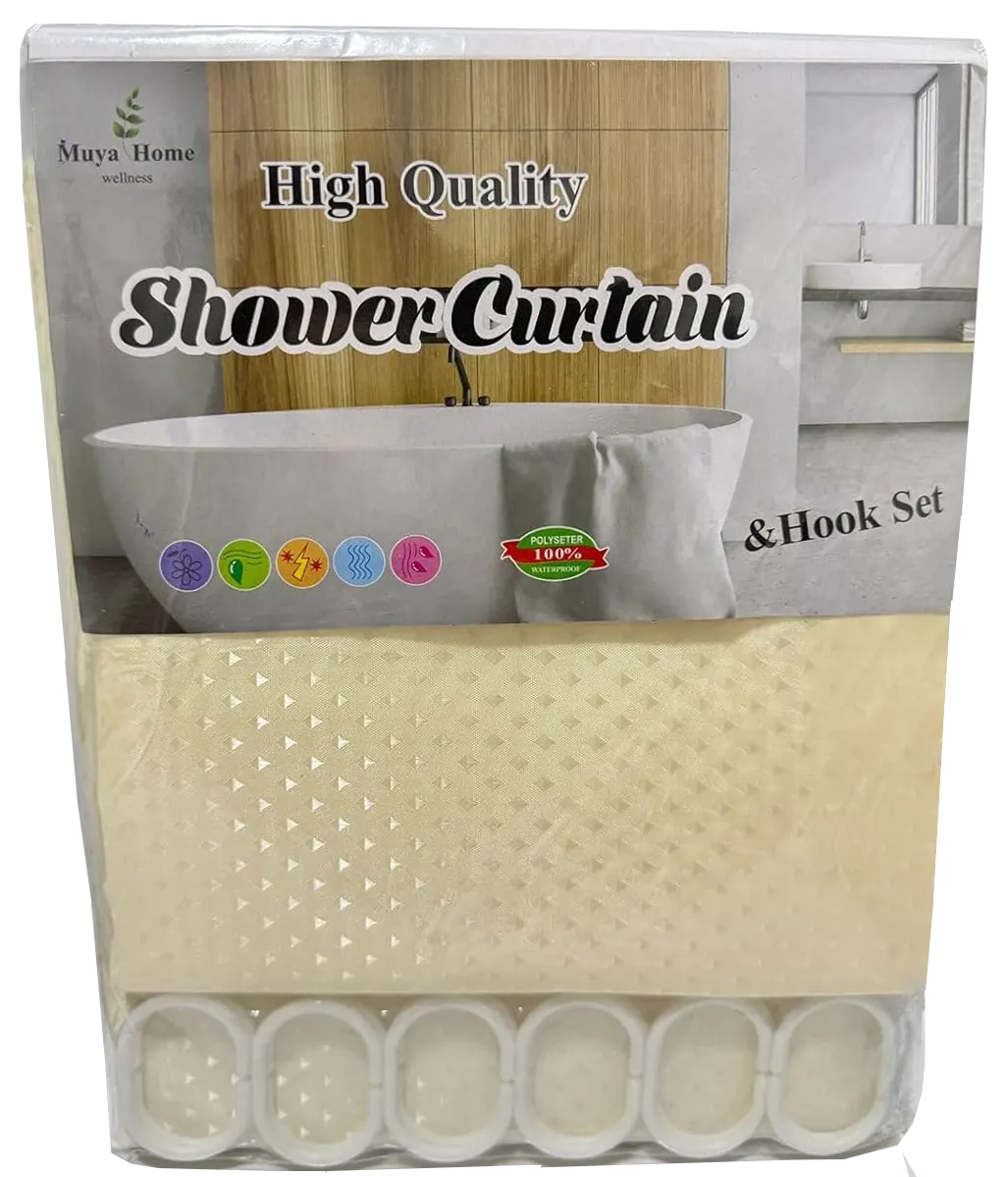 ستارة حمام مقاومة للماء ، الوان متعددة  ، 95-2