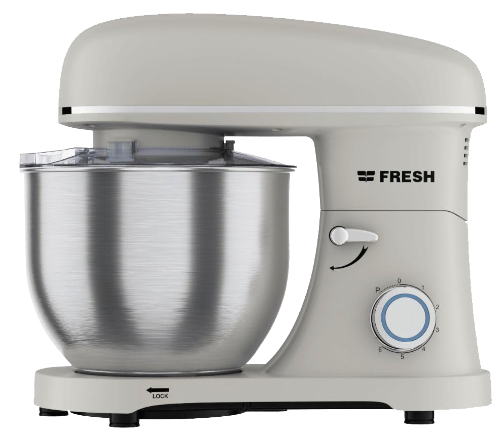 Fresh Stand Mixer , 1900 Watt , 8 Liter , 6 Speeds + Turbo , Beige , FSM-1900-BG