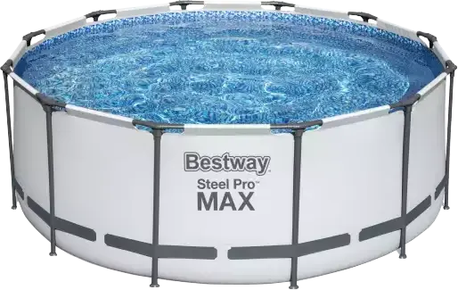 Bestway Steel Pro Round Pool, 366 x 122 cm, Metal Legs, with Filter, Ladder and Cover, 56420