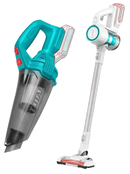 Total Tools Combo 1x2 Handheld Vacuum Cleaner, 0.5L, 20V Battery, Charger, TOSLI-29832