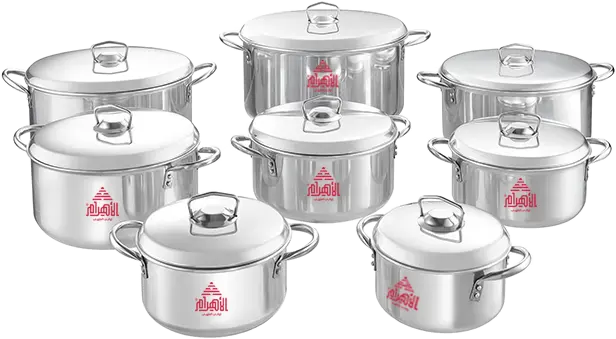Al Ahram Classic Cookware Set, 16 Pieces, Aluminum
