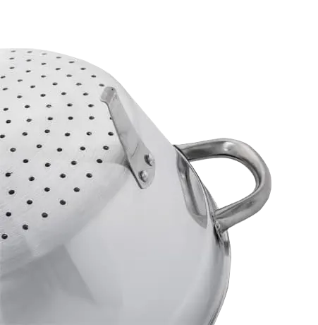 مصفاة خضار بأرجل كلاسيك الاهرام، مقاس 28 سم، يدين ستانلس، ألومنيوم