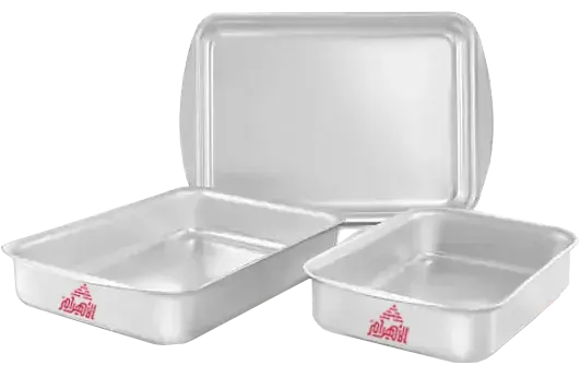 Al Ahram Classic Oven Casserole Set, 3 Pieces, Aluminum