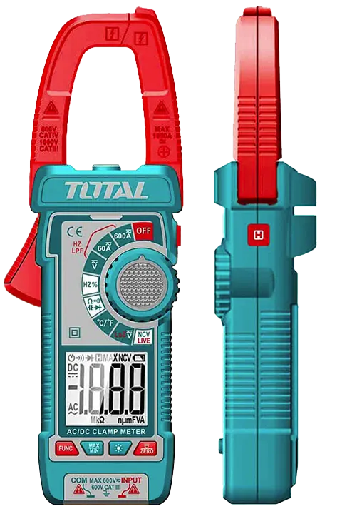 كلامب ميتر ديجيتال توتال تولز ، 600 أمبير ، عداد 6000 ، NCV ، ازرق TMT766002 .