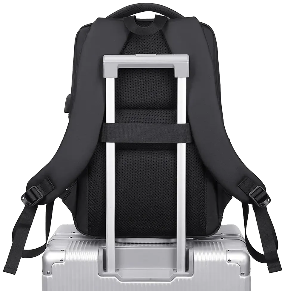 Rahala Laptop Backpack, 15.6 inch, Water-Resistant, Black , A902