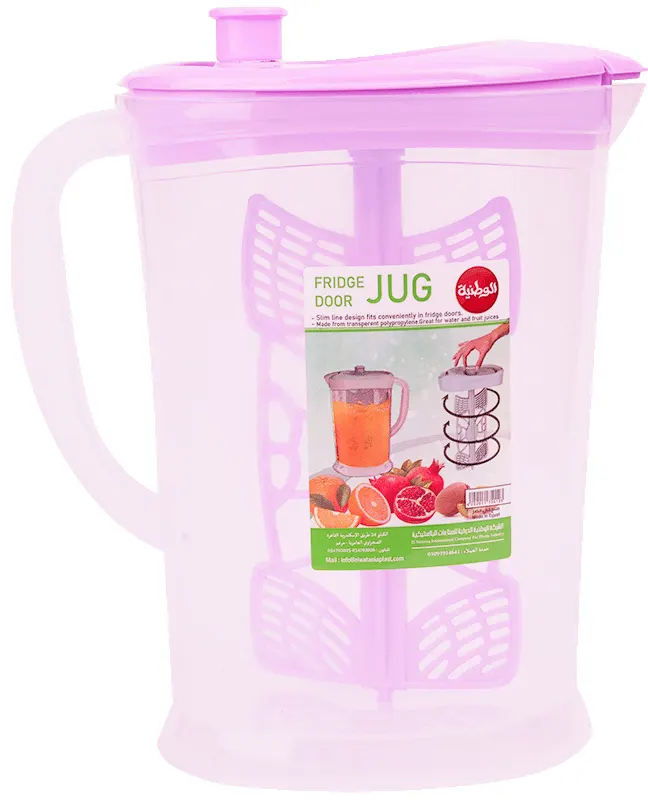 El-Watania Butterfly plastic water jug ​​, colors
