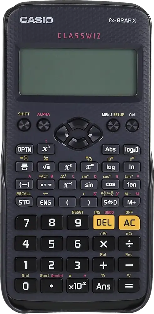 اله حاسبة علمية كاسيو، 275 وظيفة، 9 متغيرات ذاكرة ، تعمل بالطاقة الشمسية، FX-82 ARX