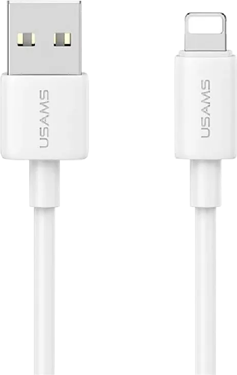 كابل شحن ونقل بيانات من يوسامز سلسلة YD، قوة شحن 2.4 أمبير، 1 متر، من usb الى lightning، أبيض، SJ709