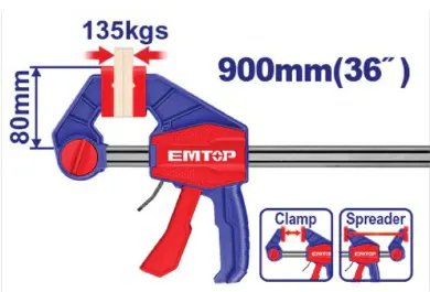 كلامب سريع امتوب ، 80 × 900 مم ، 26 بوصه ، ECLPQ80361