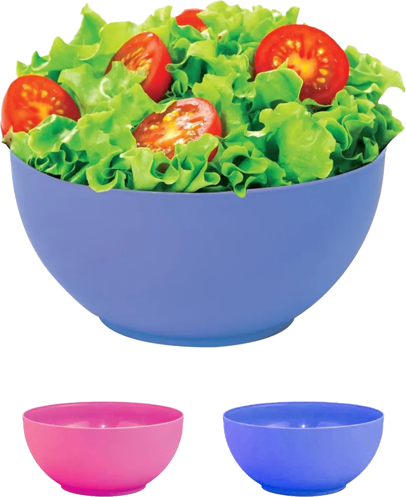 Al-Watania plastic bowl, round shape, 1 liter, Multi-Color