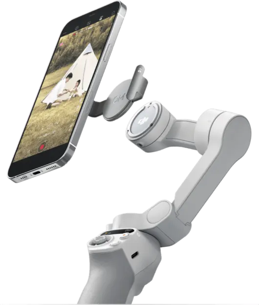 جيمبال مثبت هاتف من دي جيه اي OSMO SE، بلوتوث 5.1، 3 محاور تثبيت، شاشة ديجيتال، منفذ شحن type-c، قابل للطي