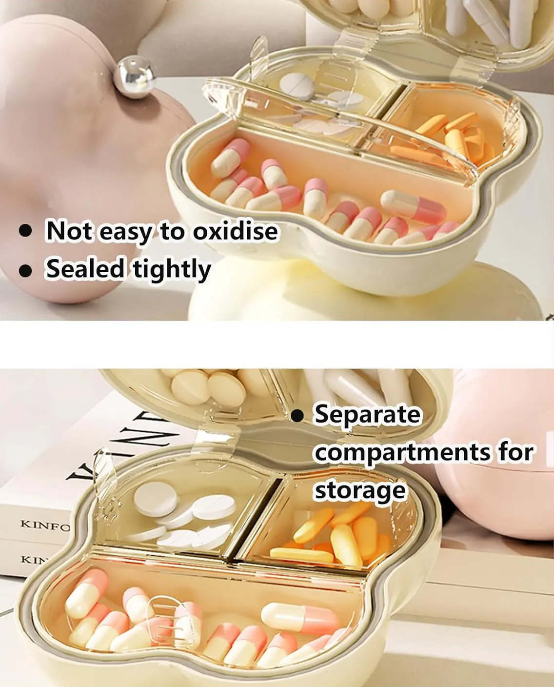 منظم ادوية بابلز ، الوان متعددة ،051-4