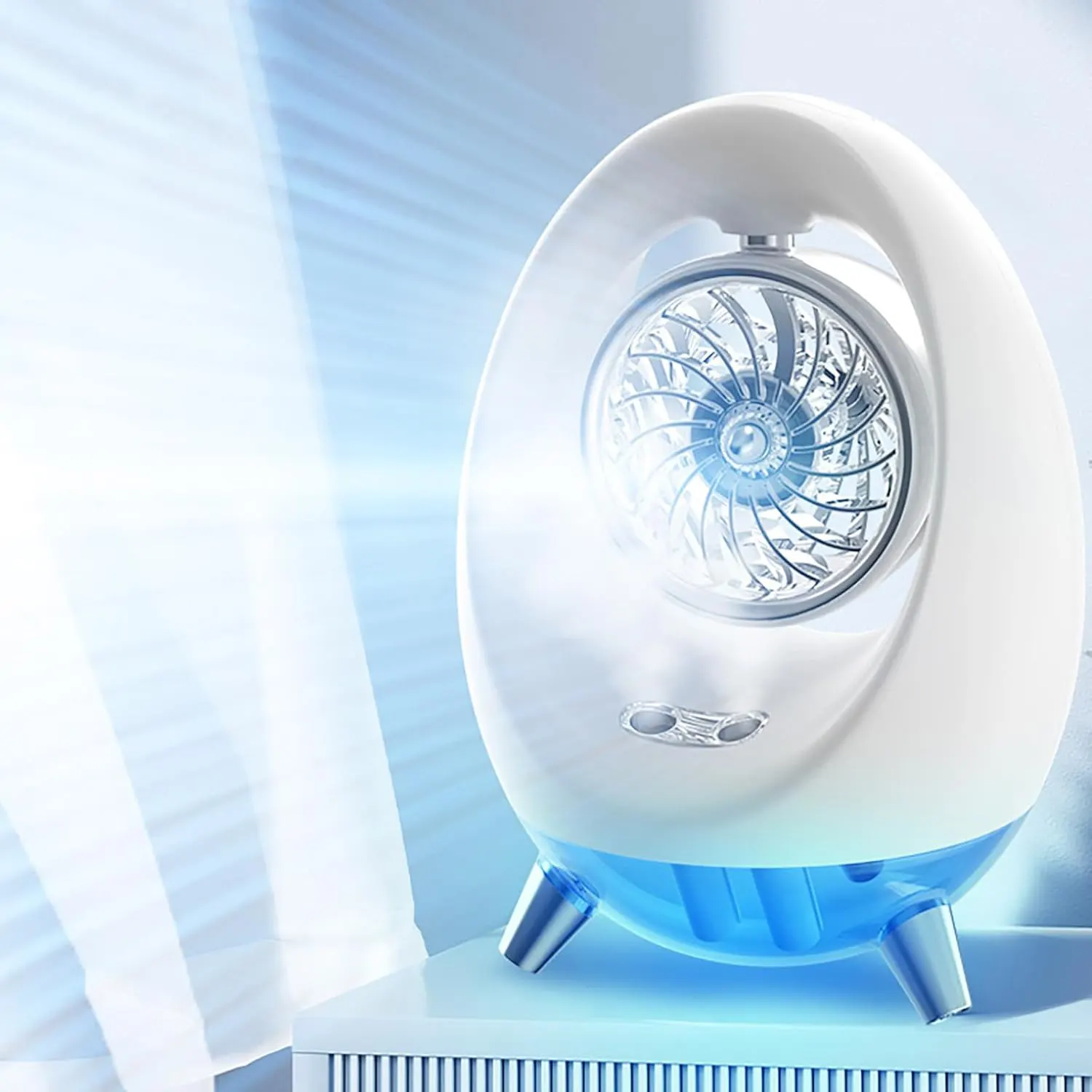 desk fan Multi-purpose , white