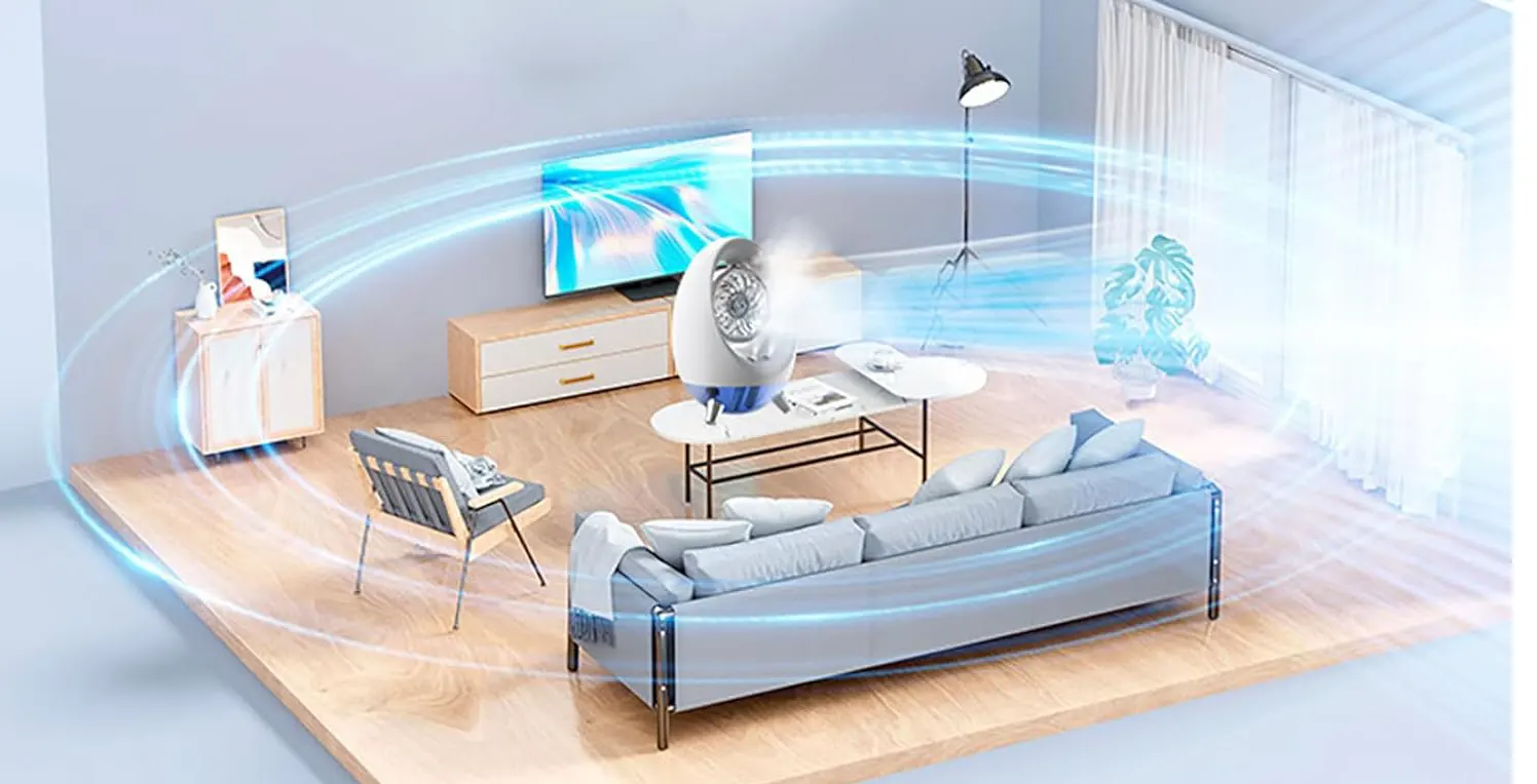 desk fan Multi-purpose , white