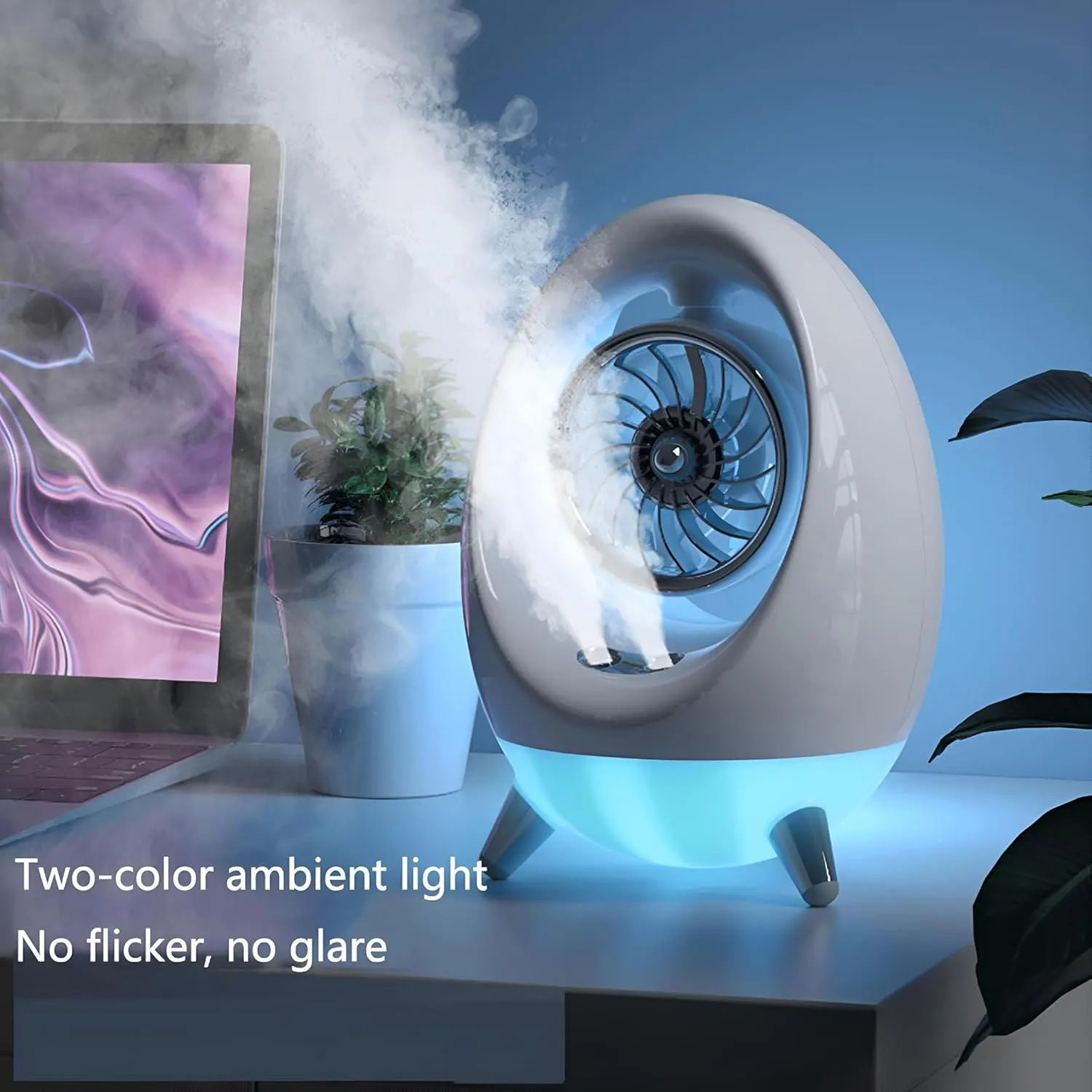 desk fan Multi-purpose , white