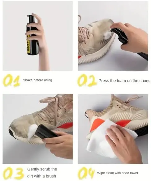 Sneaker Cleaning Kit, Waterless Foaming Cleaner