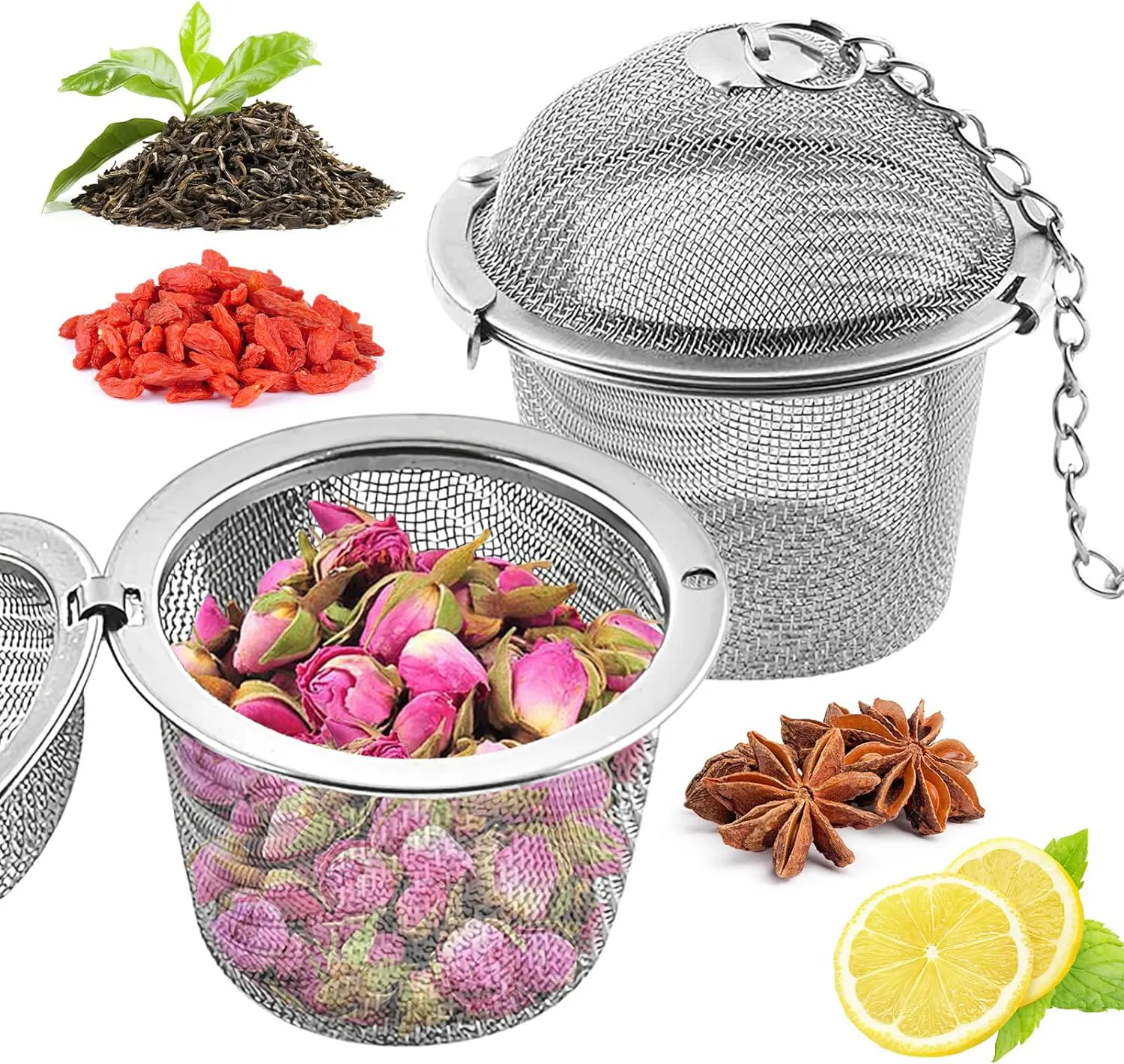 صفايه اعشاب شبكية من الستانلس ستيل