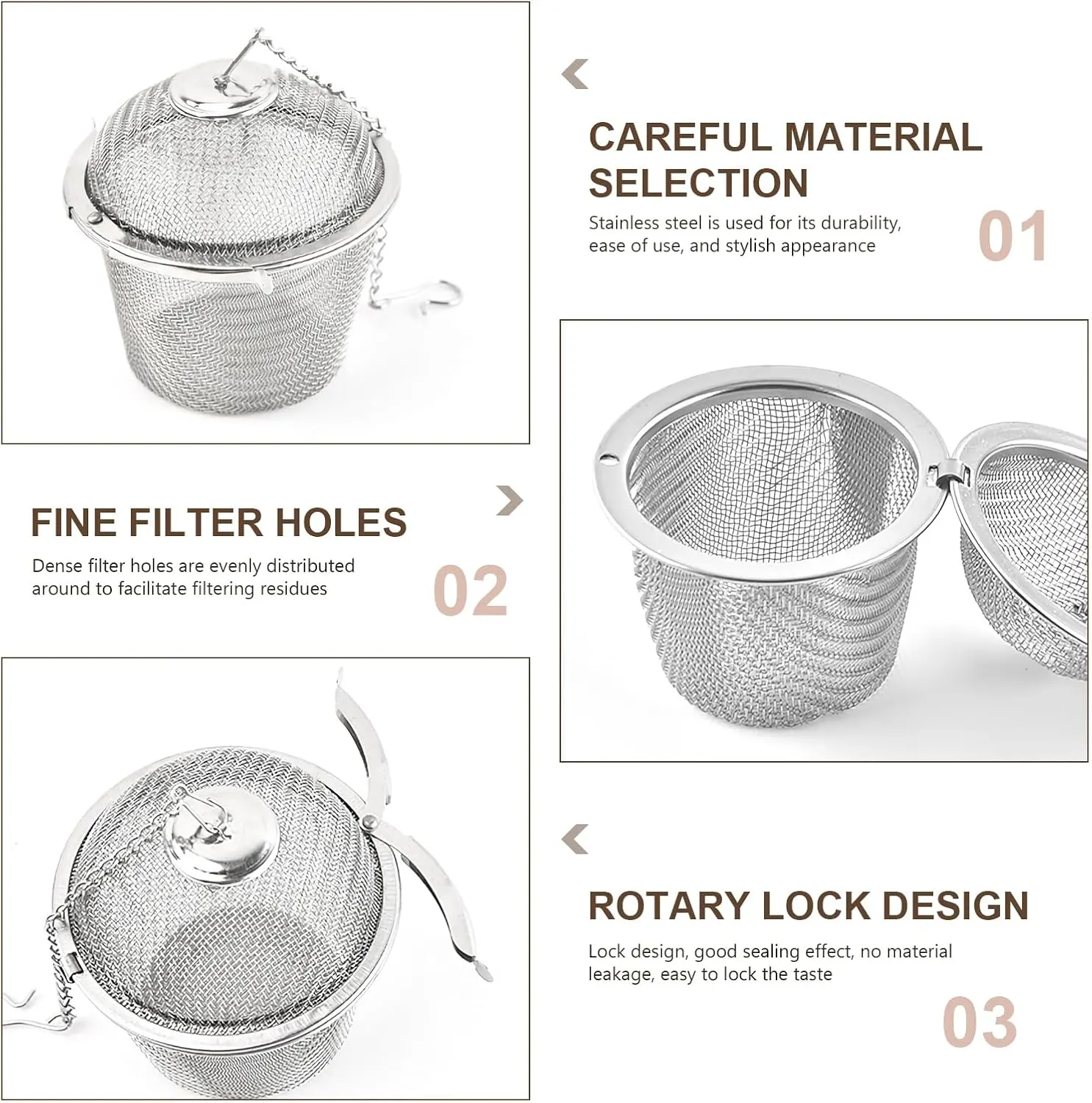 صفايه اعشاب شبكية من الستانلس ستيل