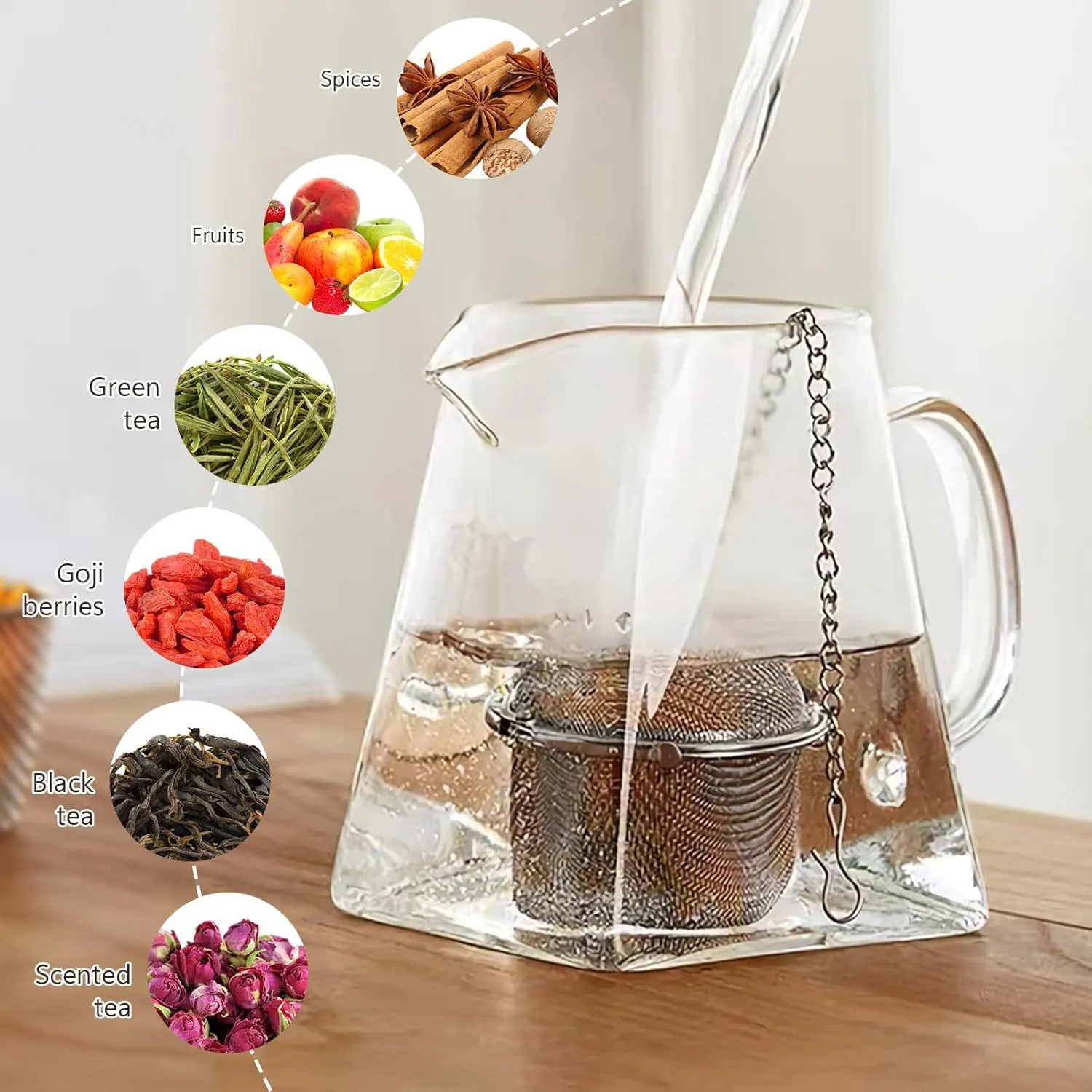 صفايه اعشاب شبكية من الستانلس ستيل