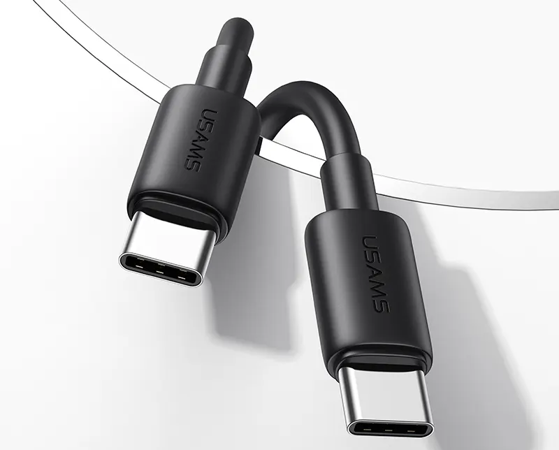 كابل شحن يوسامز ، Type - C إلى Type - C ، بقوة 60 وات ، 1 متر ،  YD - SJ711USB01