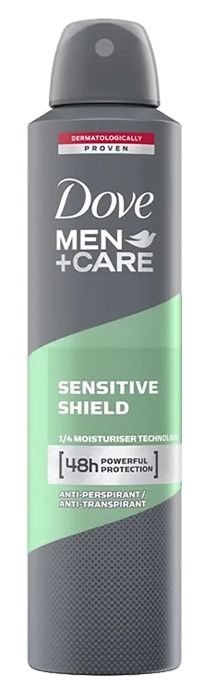 Dove Men+Care Sensitive Shield Antiperspirant 48H, 250 Ml