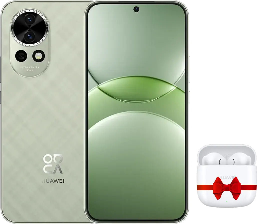 موبايل هواوي نوفا 13 ثنائي الشريحة، ذاكرة 256 جيجابايت، رامات 12 جيجابايت، شبكة الجيل الرابع إل تي إي، أخضر + سماعات هواوي فري بودز SE 2 هدية