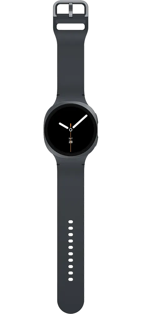 ساعة سامسونج جالاكسي ووتش 8 الذكية، شاشة سوبر أموليد، 44 مم، بلوتوث 5.3، سعة تخزين 32 جيجا، تدعم nfc، مقاومة للماء ip68، جرافيت، SM-L330NDAAMEA