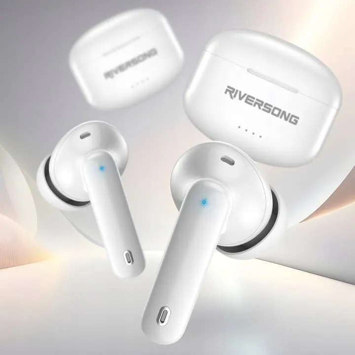 سماعات أذن ايربودز ريفيرسونج ايرفلاي ، بلوتوث 5.3 ، خاصية ENC ،  مقاومة الماء IPX5 ، أبيض ، L8-EA226