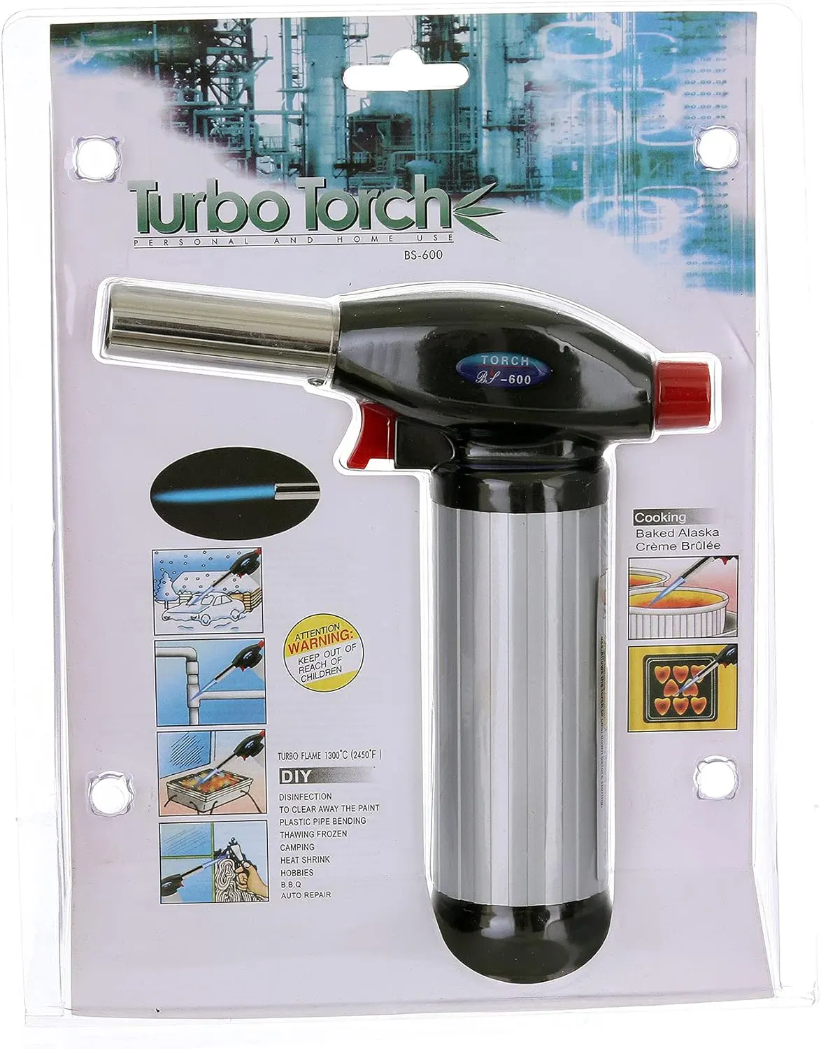 مسدس مطبخ تحمير اشعال ذاتى ،  اسود في فضى