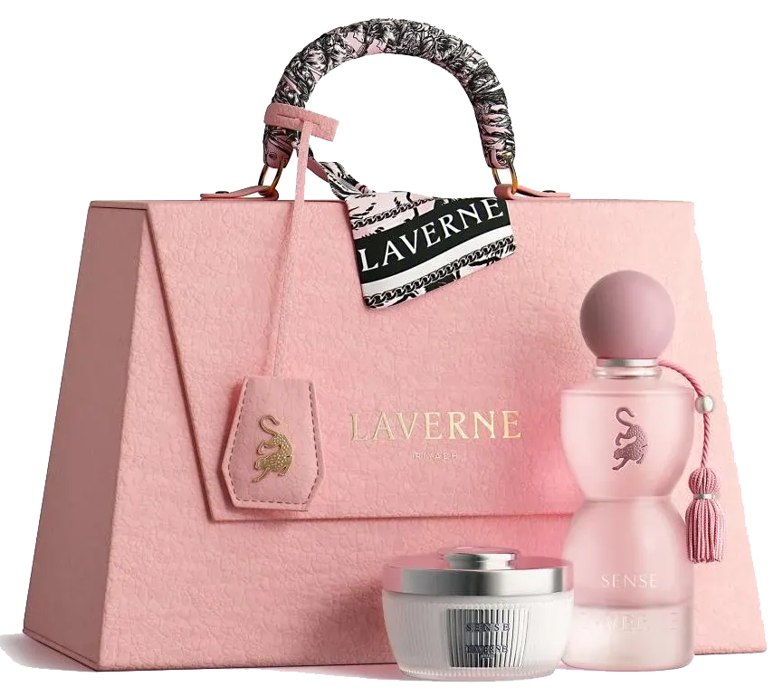 مجموعة عطر سينس 75 مل من لافيرن+ بودرة للجسم، للنساء او دى برفان