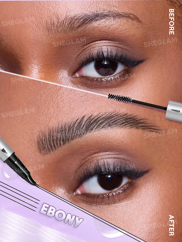 Sheglam Real Flow Laminating Brow Pen, Ebony