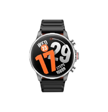 ساعة ذكية كيسليكت kr3، شاشة أموليد 1.5 بوصة، بلوتوث 5.3 ، مقاومة ماء 5ATM، هيكل فضي