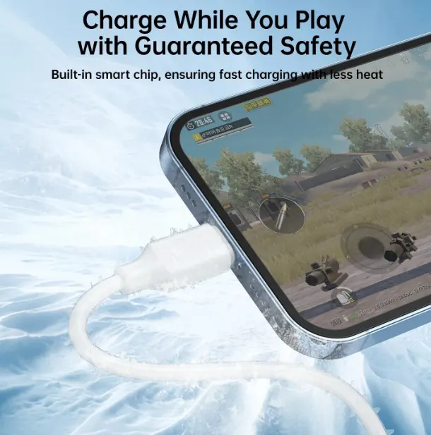 كابل شحن سريع جوي روم ، من Type - C إلى Lightning ، بقوة 20 وات ، 1 متر ، أبيض ، S-CL020A9