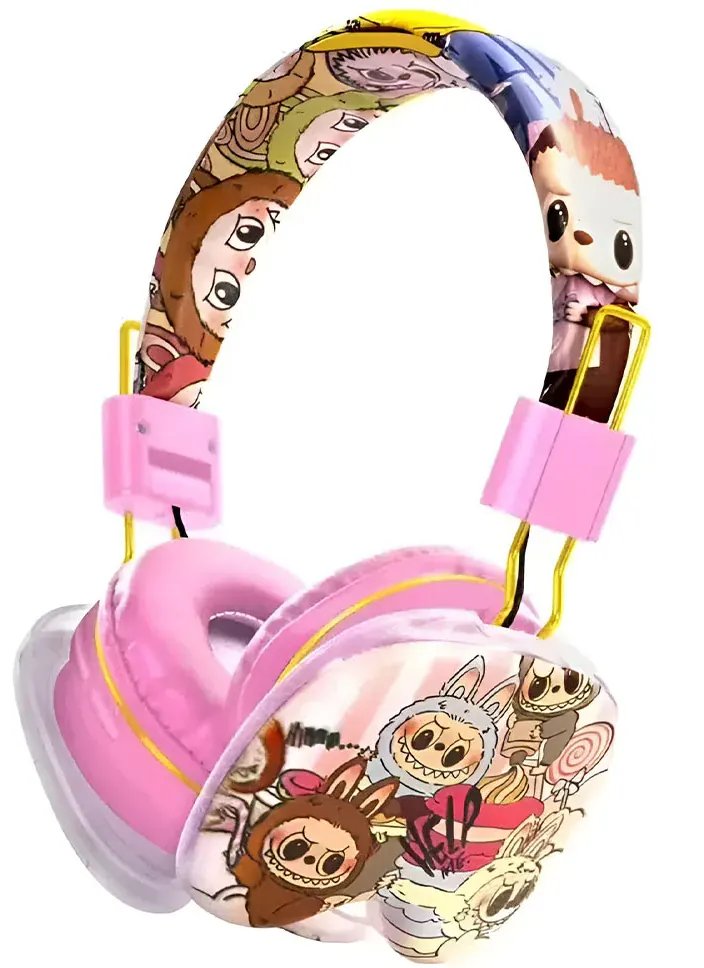 Labubu Shapes Wireless Headphones, Bluetooth 5.3, 3.5mm Audio Port, 18 Hours Playtime, Multiple Colors, AH-906G1